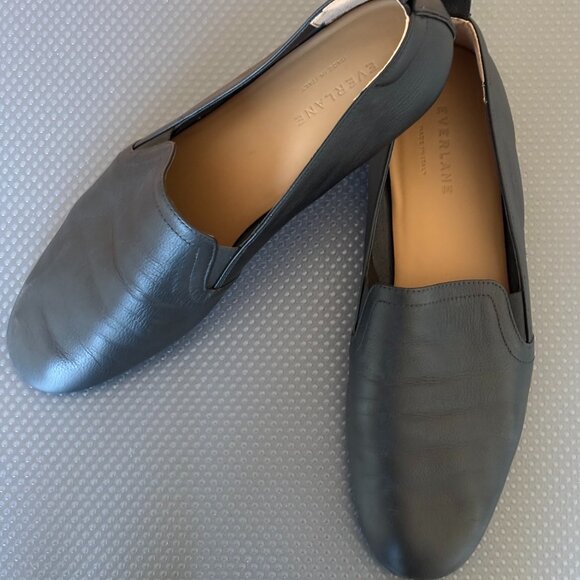 Everlane Size 9.5 The Leather Slip On Made in Italy - Picture 1 of 4